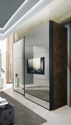 Schrank Massive Schlafzimmer Möbel Italien Echtholz Kleiderschrank Holzschrank