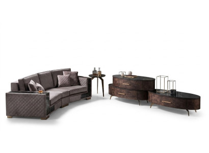 Design Wohnwand Sideboard 2x Wandablage rtv Kommode Anrichte 4 tlg. Set RTV