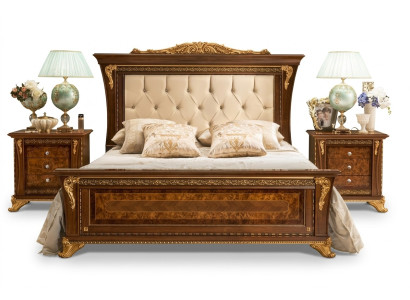 Doppelbett Massivholz Schlafzimmer Betten Design Bett MobilPiu Luxury