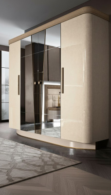 Schlafzimmer Möbel Italien Holzschrank Echtholz Kleiderschrank Schrank Massive