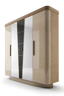 Schlafzimmer Möbel Italien Holzschrank Echtholz Kleiderschrank Schrank Massive