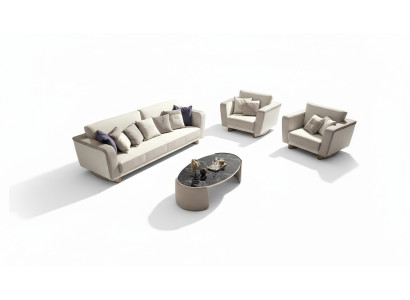 Italien Möbel Sofagarnitur 3+1+1 Sitzer Set Design Sofa Polster Couchen Couch