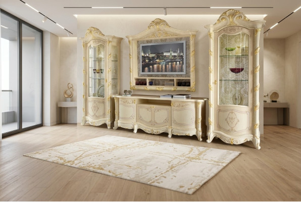TV Ständer Schrank Wohnwände Wohnzimmer Zeile Neu Wohnwand Set Vitrine Wandregal