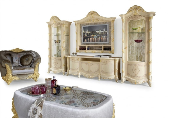 TV Ständer Schrank Wohnwände Wohnzimmer Zeile Neu Wohnwand Set Vitrine Wandregal