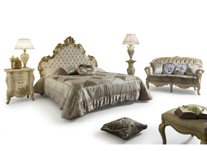 Postel 2x noční stolek 3 kusů. Designový hotelový set ložnice nový