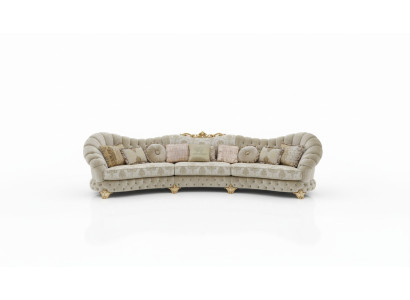 Designer Sofa Rundes Ecksofa Rund Sofa Modernes Italien Wohnlandschaft Möbel