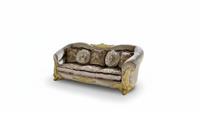 Sofa 3er Sitz Sofas Zimmer Braun Chesterfield Dreisitzer Couch Polster Design