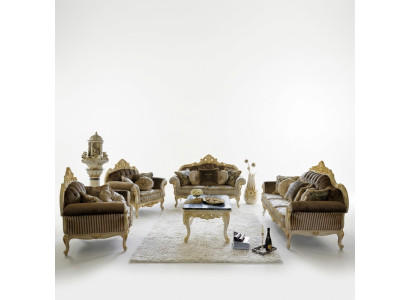 Klassischer Wohnlandschaft Sofas Couchen Polster Sofa Sofagarnitur 3+2+1 Sitzer