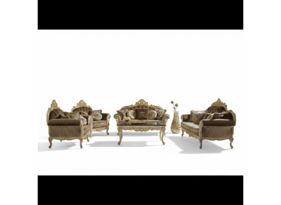 Italienische Sofa 3 Sitzer Samt Couch Polster Winchester 230 cm Braun Möbel Neu