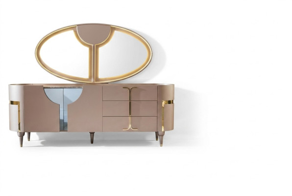 Konsole Möbel Holzschrank Spiegel Kommode Schrank Luxus Kommoden Schrank Regal