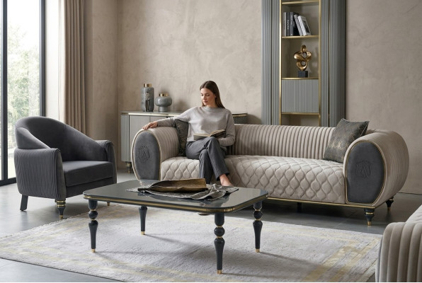 Nábytek Stůl Luxusní Konferenční Stůl Dřevo Moderní Obývací Stůl Design Stoly