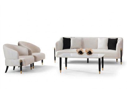 Sofa set 3+1+1 sezení designové pohovky Nová čalouněná pohovka Garnitura Nová
