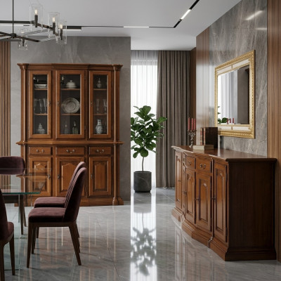 Komoda šuplíky dřevo sideboard skříň skříně masivní komody obývací pokoj