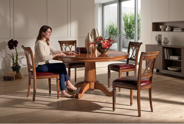 Garnitur 4x Stühle Art déco Polster Design Neu Holz Ess Stuhl Zimmer Set Sitz