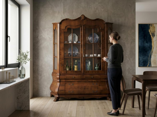 Vitrine 2 Tür Schrank Vitrinen Wohnzimmer Schränke Neu Möbel Möbel Glas Italien