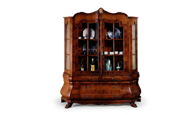 Vitrine 2 Tür Schrank Vitrinen Wohnzimmer Schränke Neu Möbel Möbel Glas Italien