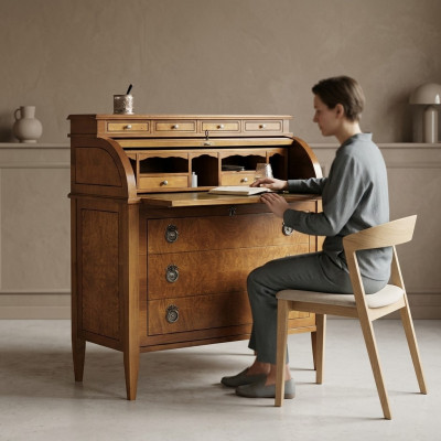 Design Tisch Sekretär Luxus Schreib Büro Möbel Tische Holz Schreibtische Neu