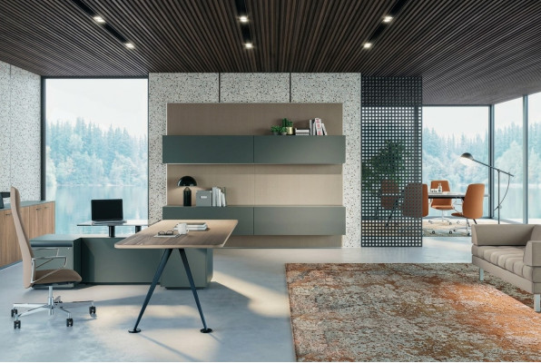Eckschreibtisch Nábytek Kancelář Pokoj Nábytek Design Psací stůl Dřevo Stůl Stoly