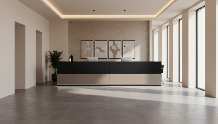 Rezeption Empfangstheke Counter Arbeitstisch Büromöbel Rezeption Theke Büro Neu