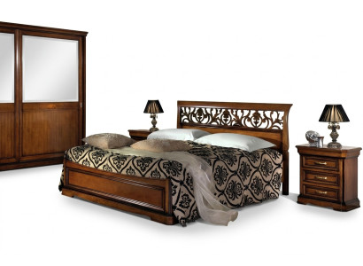 Luxus Bett Holz Schlafzimmer Set Betten 2x Nachttisch Konsole Beistelltisch 3tlg