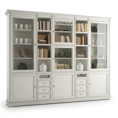 Arbeitszimmer Möbel Büro Bücherregal Holz Bücherregal mit Schubladen Design