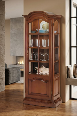 Masivní dřevěné komody, obývací pokoj sideboard, komody Vaccari Cav Giovanni, vitríny.
