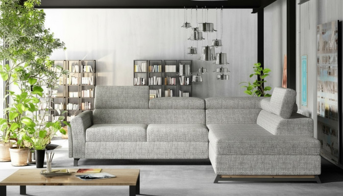 Designerová pohovka gauč rohová pohovka textilní set sedací souprava obývacího pokoje L-forma látková