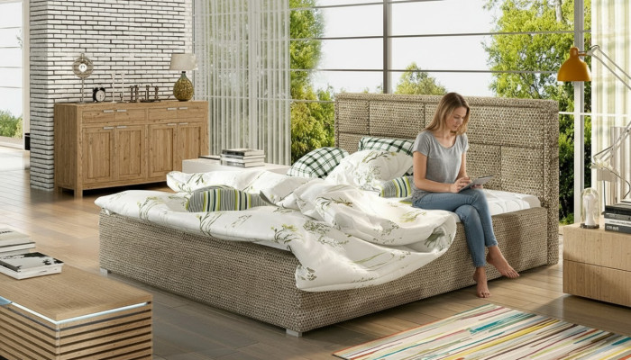Designer postel ložnice postele textil hotel luxusní polštáře odolné