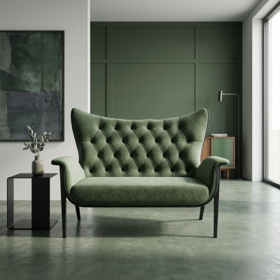 Chesterfield Sofa 2 Sitzer Polster Designer Couchen Garnitur Sofas Zweisitzer