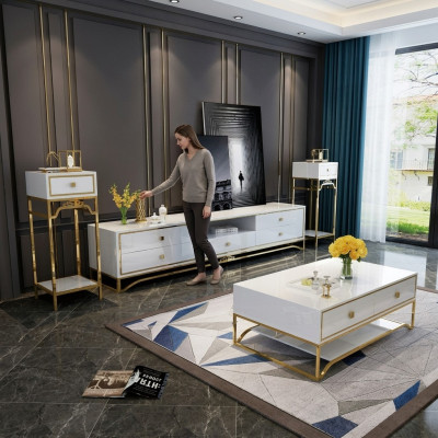 Modernes Design Wohn Wand Wohnzimmer Sideboard RTV Regal