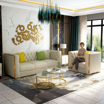 Pohovka obývací stěna souprava Design Moderní sedací souprava 321 Pohovky Nové