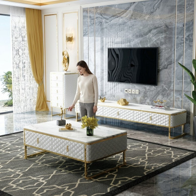 Designer RTV televizní stůl Kommode Side Low Board Dekorativní skříň pokoj Regál