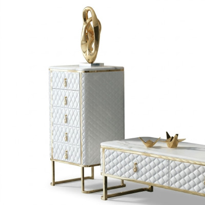 Dekorative Kommode Sideboard Kommoden Sideboards 5 Schubladen Hochschrank