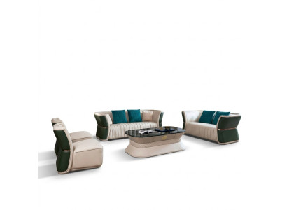 Kompletní set sedací soupravy 3+2+1+1 - designová pohovka gauč obývací landschaft