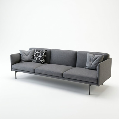 Design Sofa 3 Sitzer Wohnzimmer Couch Couchen Polster Sofas Dreisitzer