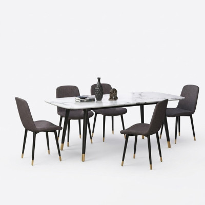 Esszimmergruppe Tisch 5x Stühle Sitzgruppe Essgruppe Esszimmergarnitur