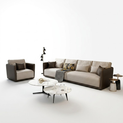 Komplett Set Sofagarnitur 4+1 Sitz Couch Tisch Design Wohnlandschaft