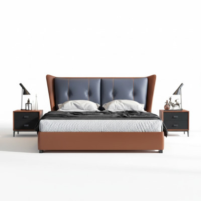 Italienische Schlafzimmer Betten Stil Möbel designer Bett + 2 Nachttische
