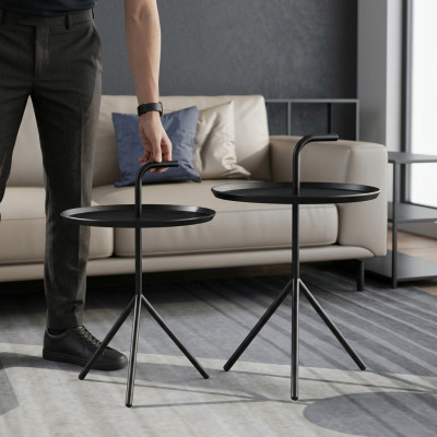 Set 2x Couchtisch Deko Kaffeetisch Beistelltisch Designer Wohnzimmertisch