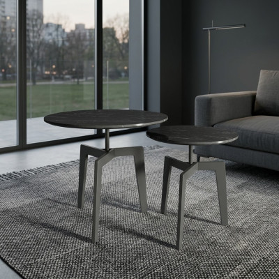 Set 2x Deko Couchtisch Kaffeetisch Beistelltisch Designer Wohnzimmertisch