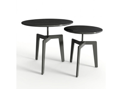 Set 2x Deko Couchtisch Kaffeetisch Beistelltisch Designer Wohnzimmertisch