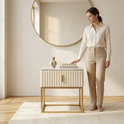Nacht Konsole Tisch Beistell Kommode Schlafzimmer Schrank Tische Konsolen
