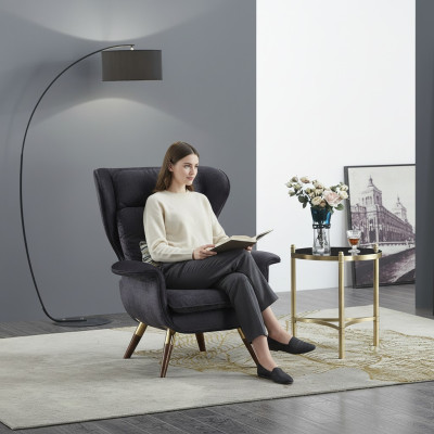 Křeslo Design Pohovka Sofa Sedadlo Luxus Ušák Sedět Relax Kožená Relaxační Kavárna Klub Tapicerie
