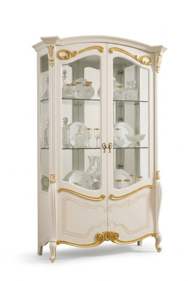 Elegantní vitrína skříň výloha obývací pokoj sklo Nový skleněný skříň skříně Nový