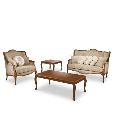 Sofa set 3+2 seater design sofa upholstery couch couch classic 2 pcs solid wood.