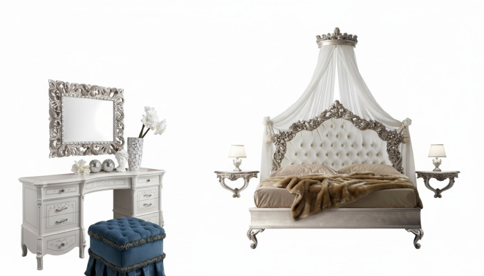 Luxus Chesterfield postele Královská postel Palácový hotel Manželská postel Itálie