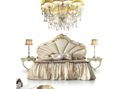 Klassisches Bettgestell Betten - Doppel Bett 180x200cm - Barock Rokoko Italien