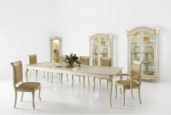 Klassische Stil Möbel Italien Esstisch 6 Stühle Set Gruppe Garnitur