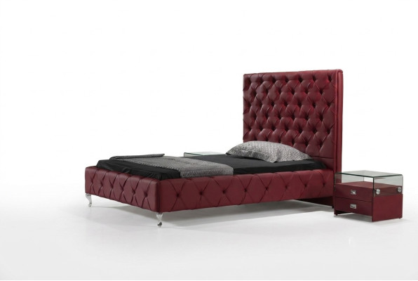 Designer Bett Chesterfield Leder Hotel Betten Luxus Doppel Schlaf Zimmer