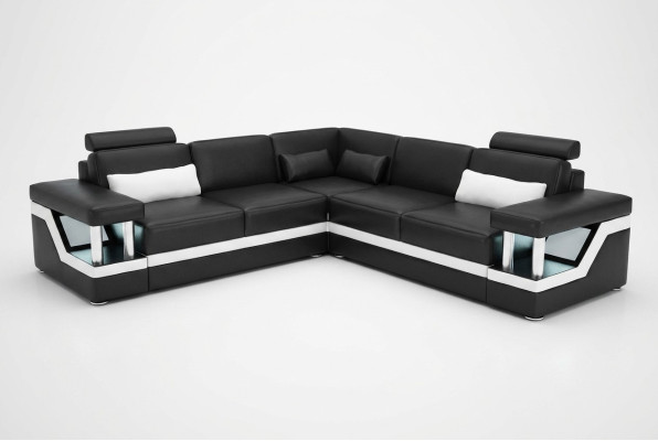 Eckgarnituren Leder Sofa Polster Sitzecke Designer Polsterecke Couch